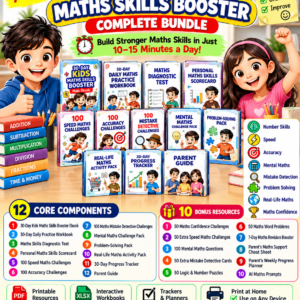 30-Day Kids Maths Skills Booster — Complete Bundle